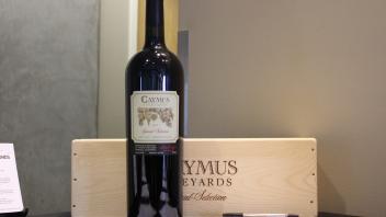 Bottle of wine from auction.